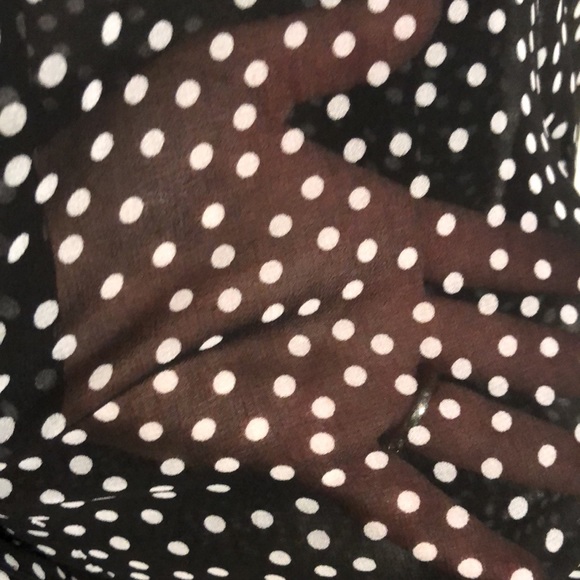 Chico’s Sheer polka dot dress top - Picture 6 of 7